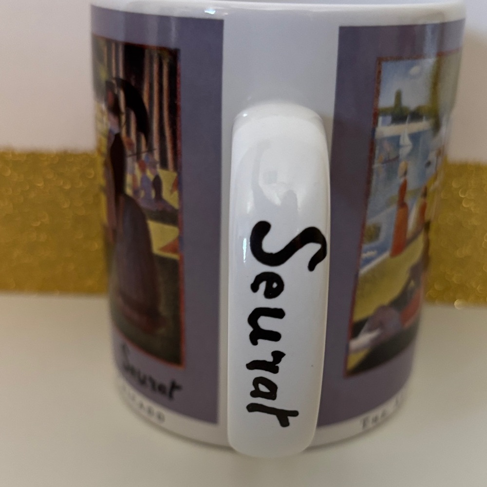 1993 George Seurat Art Institute of Chicago Ceramic Mug - Picture 2 of 5